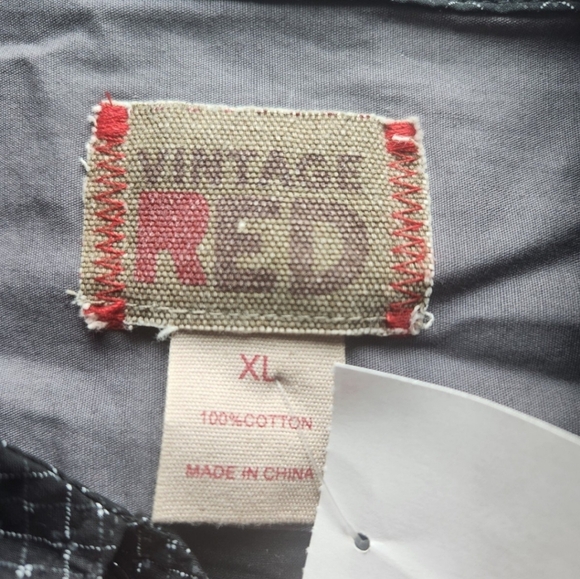 Vintage Red Button Down - Picture 4 of 5